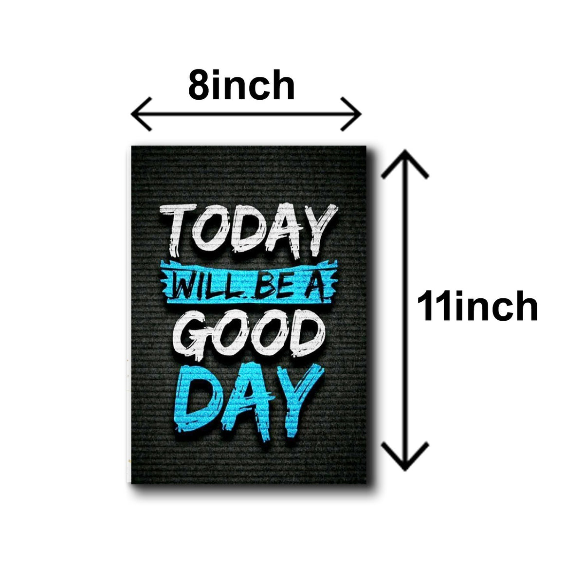 Set of 6 Motivational Quote Wall Art Photo Tiles – Bold Office & Hustle Decor (8x11 Inches)