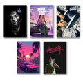 Set of 5 Premium Gaming & Vice City Photo Tiles