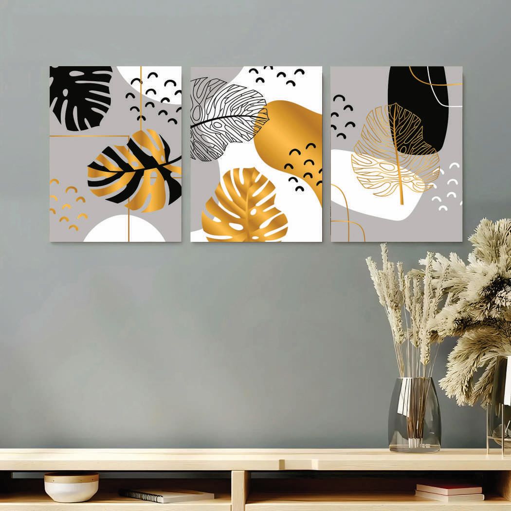 Set of 3 Premium 8x11 Photo Tiles – Modern Wall Art Decor for Home.