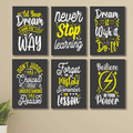 Daily Inspiration Collection – Set of 6 Sticky Photo Tiles Wall Decor
