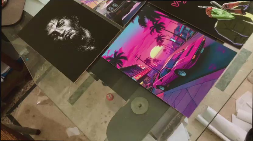 Set of 5 Premium Gaming & Vice City Photo Tiles